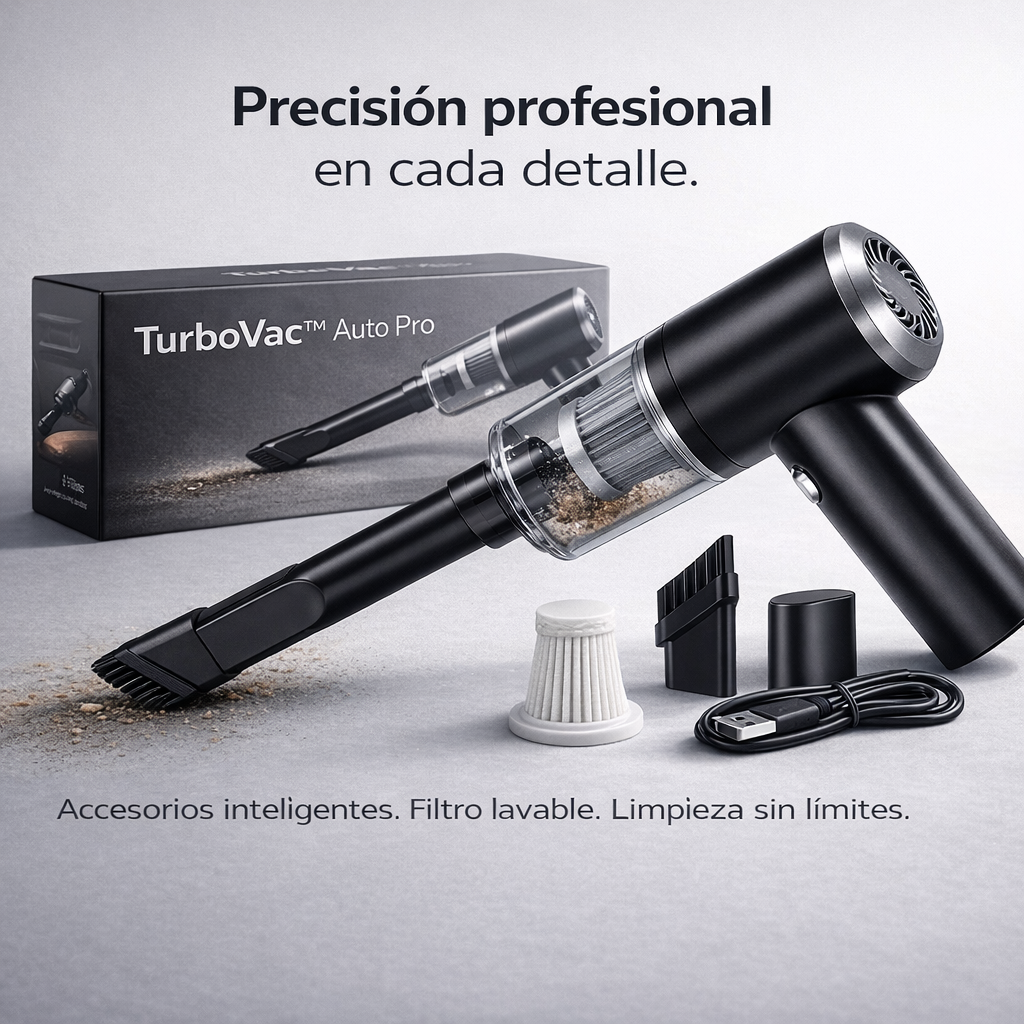 TurboVac™ - Aspirador de Coche y Hogar portátil - Envío Gratis