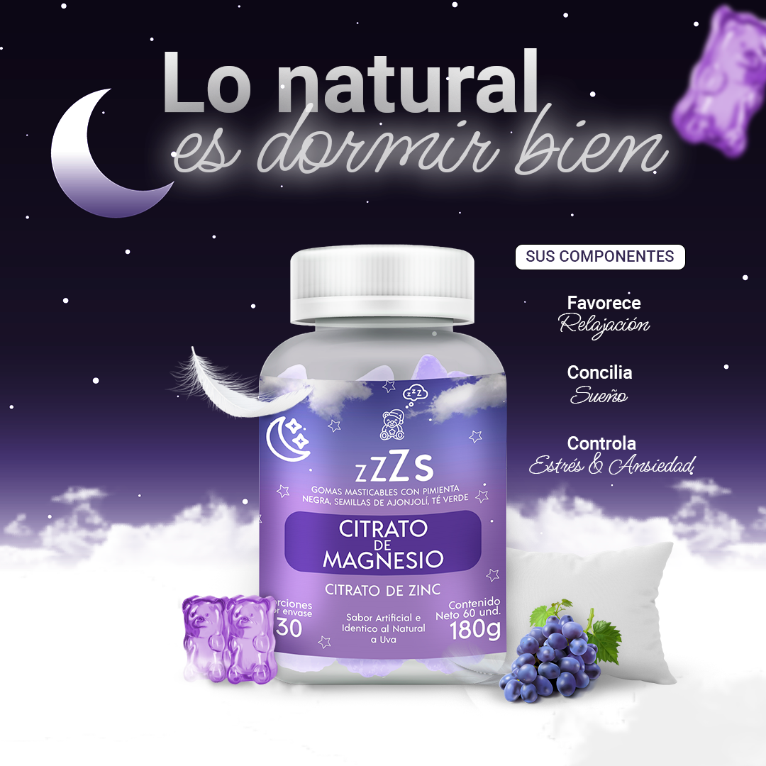 Gomitas Citrato de Magnesio - Para Estrés, Sueño y Ansiedad ¡ÚLTIMAS UNIDADES!