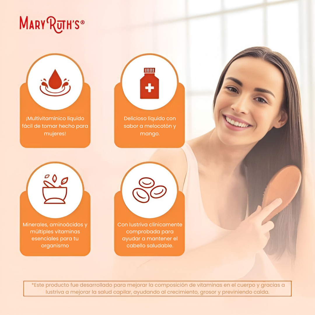 Multivitamínico MaryRuth's - Cabello, Piel y unã  en 1 Solo Paso [Últimas unidades]