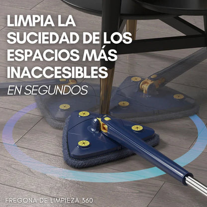 (COMPRA 1 Y LLÉVATE 2) SuperMop® - Fregona 360º Autoescurrible + Kit 5 Paños de recambio GRATIS