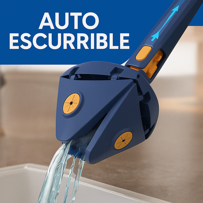 (COMPRA 1 Y LLÉVATE 2) SuperMop® - Fregona 360º Autoescurrible + Kit 5 Paños de recambio GRATIS