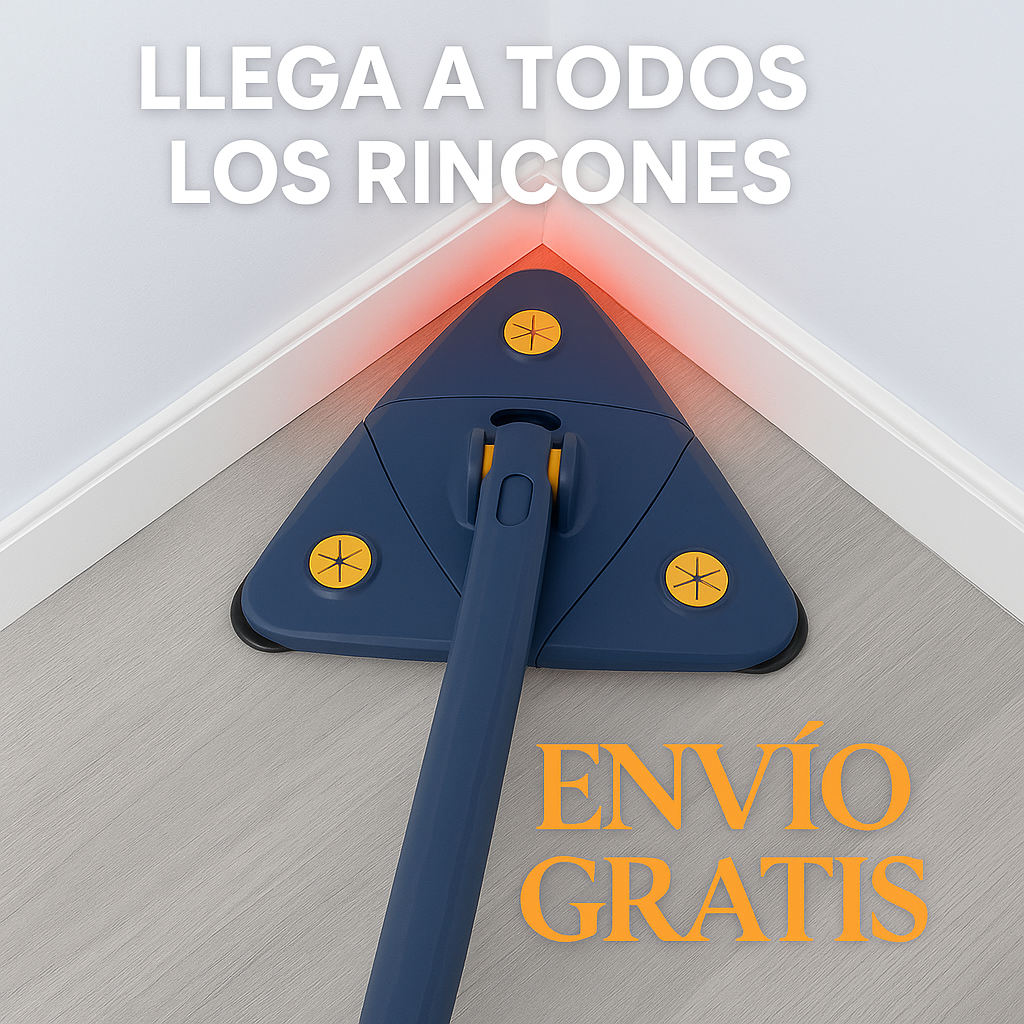 (COMPRA 1 Y LLÉVATE 2) SuperMop® - Fregona 360º Autoescurrible + Kit 5 Paños de recambio GRATIS