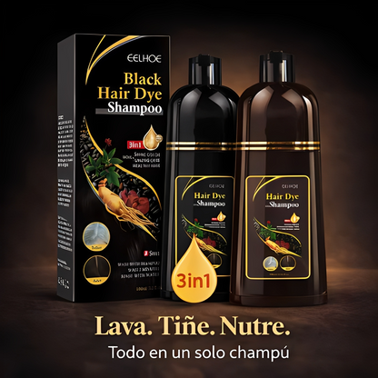 HairDye™ - Champú Anticanas Profesional 3 en 1 (Compra 1 y llévate 2)